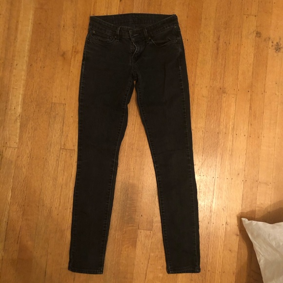 Levis Black Skinny Jeans - Picture 2 of 9